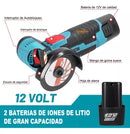 PULIDORA ANGULAR AMOLADORA INALAMBRICO RECARGABLE + BATERIA EXTRA y ESTUCHE 🎁