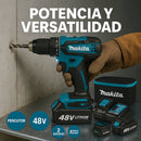 [2X1 OFERTA 2026] - KIT TALADRO INALÁMBRICO y IMPACTO + 26 ACCESORIOS + 2 BATERIAS REGALO